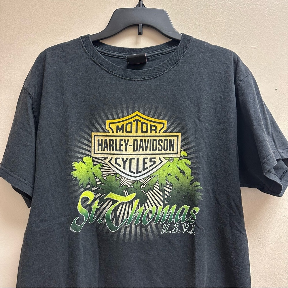 2011 Y2K Harley Davidson St Thomas Biker T-shirt Size Large